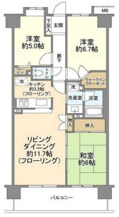 ハイホーム久米川の物件間取画像